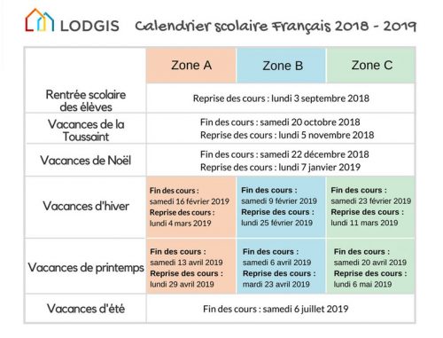 calendrier-scolaire-français-2019