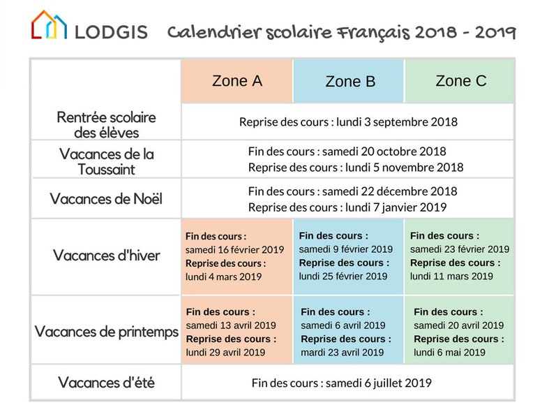 calendrier-scolaire-français-2019