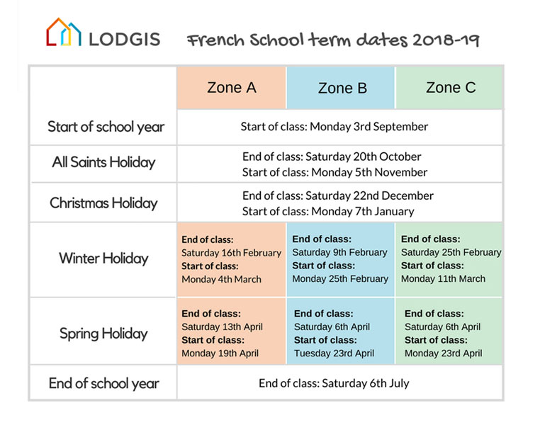 french-school-term-dates-2019
