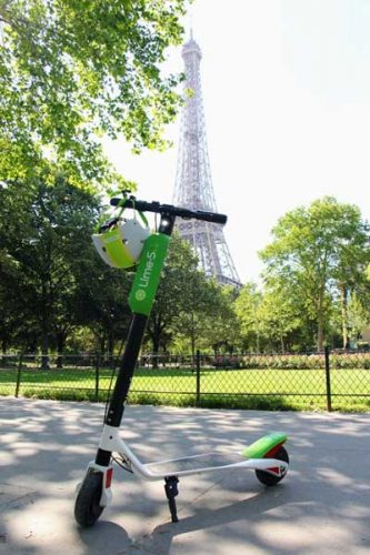 electric scooters lime paris